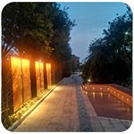 公園雕塑景觀(guān)亮化怎樣做？——洗墻燈如何安裝固定？